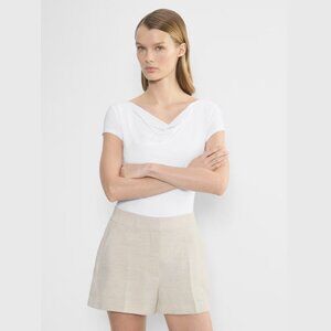 Aritzia Women's Size 6 The Limitless Short Mini - Cruise Linen Shorts